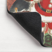 Weihnachten, Jolly Weihnachtsmann mit Geschenken Mousepad (Ecke)