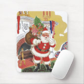 Weihnachten, Jolly Weihnachtsmann mit Geschenken Mousepad (Mit Mouse)
