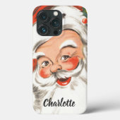 Weihnachten, Jolly Weihnachtsmann mit Lächeln Case-Mate iPhone Hülle (Rückseite)