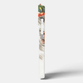 Weihnachten, Jolly Weihnachtsmann mit Lächeln Case-Mate iPhone Hülle (Rückseite / Links)