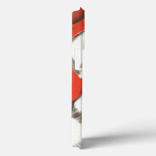 Weihnachten, Jolly Weihnachtsmann mit Lächeln Case-Mate iPhone Hülle (Rückseite / Rechts)