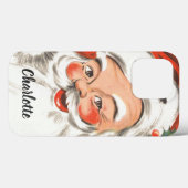 Weihnachten, Jolly Weihnachtsmann mit Lächeln Case-Mate iPhone Hülle (Rückseite (Horizontal))