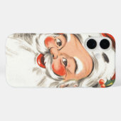 Weihnachten, Jolly Weihnachtsmann mit Lächeln Case-Mate iPhone Hülle (Rückseite (Horizontal))