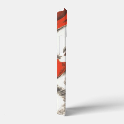 Weihnachten, Jolly Weihnachtsmann mit Lächeln Case-Mate iPhone Hülle (Rückseite / Rechts)