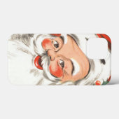 Weihnachten, Jolly Weihnachtsmann mit Lächeln Case-Mate iPhone Hülle (Rückseite (Horizontal))