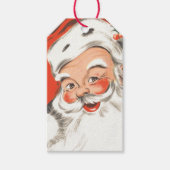 Weihnachten, Jolly Weihnachtsmann mit Lächeln Geschenkanhänger (Vorderseite)