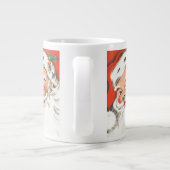 Weihnachten, Jolly Weihnachtsmann mit Lächeln Jumbo-Tasse (Rückseite)