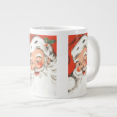 Weihnachten, Jolly Weihnachtsmann mit Lächeln Jumbo-Tasse (Vorderseite Rechts)