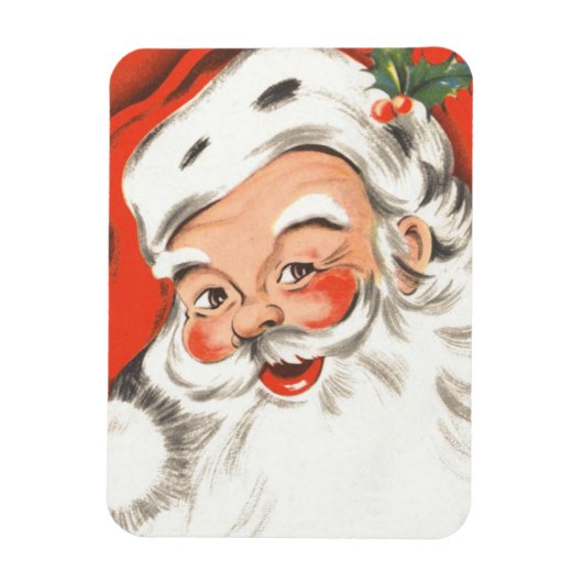 Weihnachten, Jolly Weihnachtsmann mit Lächeln Magnet (Vertikal)