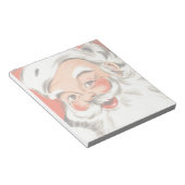Weihnachten, Jolly Weihnachtsmann mit Lächeln Notizblock (angewinkelt)