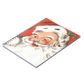 Weihnachten, Jolly Weihnachtsmann mit Lächeln Notizblock (Linke Seite)