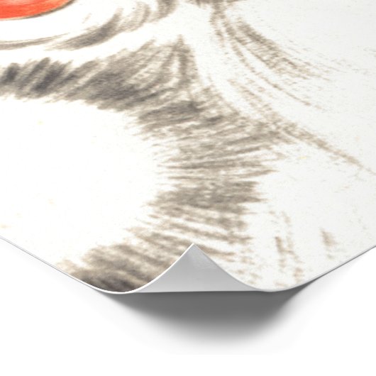 Weihnachten, Jolly Weihnachtsmann mit Lächeln Poster (Ecke)