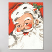 Weihnachten, Jolly Weihnachtsmann mit Lächeln Poster (Vorne)