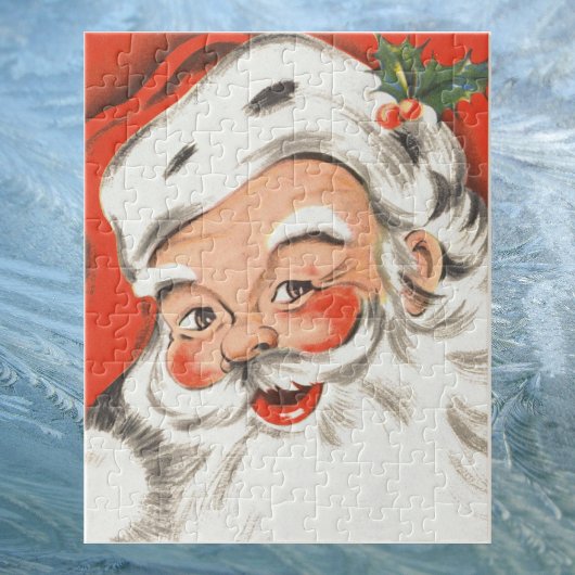 Weihnachten, Jolly Weihnachtsmann mit Lächeln Puzzle