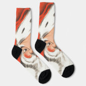 Weihnachten, Jolly Weihnachtsmann mit Lächeln Socken (Rechts)
