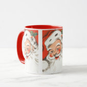 Weihnachten, Jolly Weihnachtsmann mit Lächeln Tasse (Vorderseite Links)