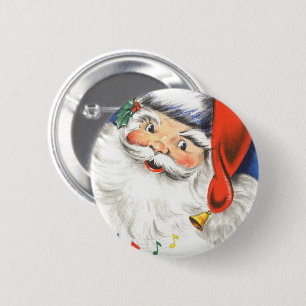 Weihnachten, Jolly Weihnachtsmann mit Musik Button