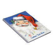 Weihnachten, Jolly Weihnachtsmann mit Musik Notizblock (Rechte Seite)