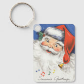 Weihnachten, Jolly Weihnachtsmann mit Musik Schlüsselanhänger (Vorderseite)