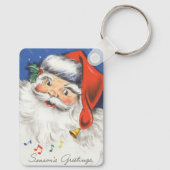 Weihnachten, Jolly Weihnachtsmann mit Musik Schlüsselanhänger (Rückseite)