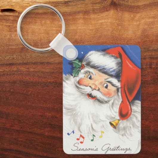 Weihnachten, Jolly Weihnachtsmann mit Musik Schlüsselanhänger (Vorderseite)
