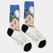 Weihnachten, Jolly Weihnachtsmann mit Musik Socken (Rechts)