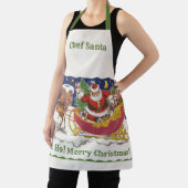 Weihnachten, Jolly Weihnachtsmann mit Schlitten Schürze (InSitu)