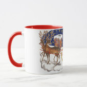 Weihnachten, Jolly Weihnachtsmann mit Schlitten Tasse (Links)