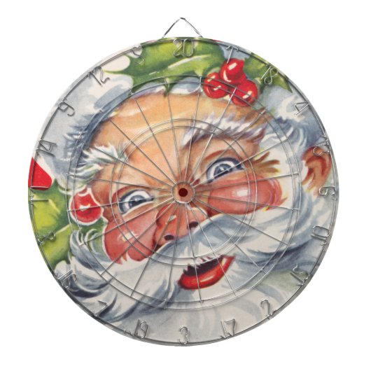 Weihnachten, Jolly Weihnachtsmann mit Seinem Hut Dartscheibe (vorne)