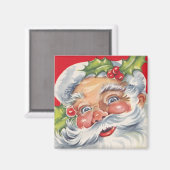 Weihnachten, Jolly Weihnachtsmann mit Seinem Hut Magnet (Vorderseite/Rückseite)