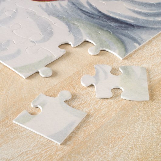 Weihnachten, Jolly Weihnachtsmann mit Seinem Hut Puzzle (Seite)