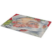 Weihnachten, Jolly Weihnachtsmann mit Seinem Hut Schneidebrett (Ecke)