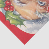 Weihnachten, Jolly Weihnachtsmann mit Seinem Hut Seidenpapier (Ausschnitt)