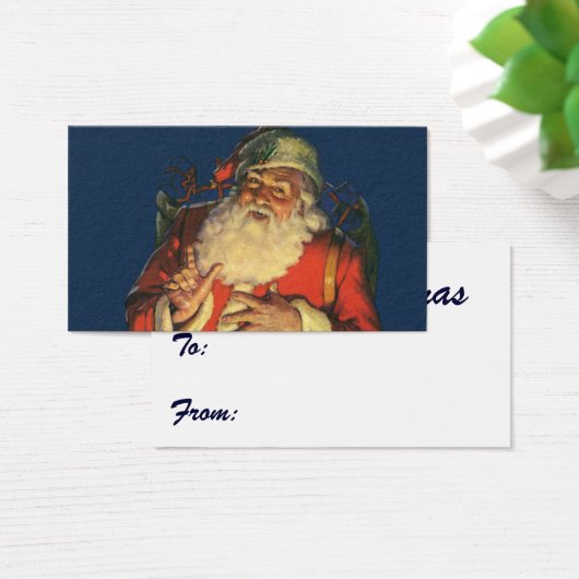 Weihnachten, Jolly Weihnachtsmann mit Spielzeug (Schreibtisch)