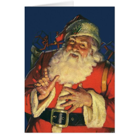 Weihnachten, Jolly Weihnachtsmann mit Spielzeug (Vorne)