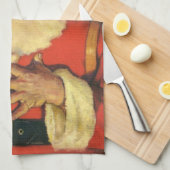 Weihnachten, Jolly Weihnachtsmann mit Spielzeug Geschirrtuch (Viertel Falte)