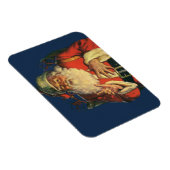 Weihnachten, Jolly Weihnachtsmann mit Spielzeug Magnet (Rechte Seite)