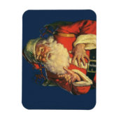 Weihnachten, Jolly Weihnachtsmann mit Spielzeug Magnet (Vertikal)