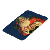 Weihnachten, Jolly Weihnachtsmann mit Spielzeug Magnet (Linke Seite)