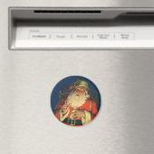 Weihnachten, Jolly Weihnachtsmann mit Spielzeug Magnet (In Situ (Geschirrspüler))