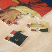 Weihnachten, Jolly Weihnachtsmann mit Spielzeug Puzzle (Seite)