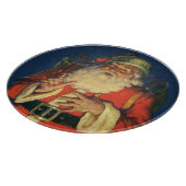 Weihnachten, Jolly Weihnachtsmann mit Spielzeug Schneidebrett (Ecke)