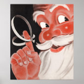 Weihnachten, Jolly Weihnachtsmann mit String Poster (Vorne)