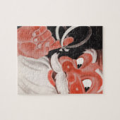 Weihnachten, Jolly Weihnachtsmann mit String Puzzle (Horizontal)