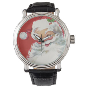 Weihnachten, Jolly Winking Weihnachtsmann Armbanduhr