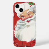 Weihnachten, Jolly Winking Weihnachtsmann Case-Mate iPhone Hülle (Rückseite)
