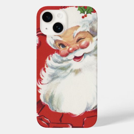 Weihnachten, Jolly Winking Weihnachtsmann Case-Mate iPhone Hülle (Rückseite)