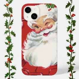 Weihnachten, Jolly Winking Weihnachtsmann Case-Mate iPhone Hülle