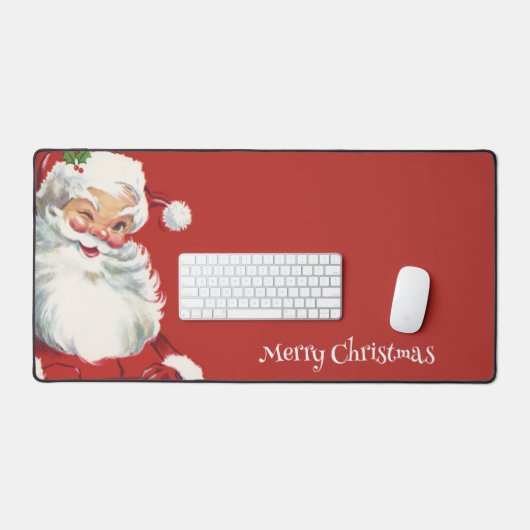 Weihnachten, Jolly Winking Weihnachtsmann Schreibtischunterlage (Tastatur & Maus)