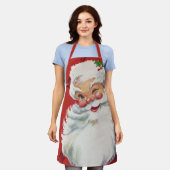 Weihnachten, Jolly Winking Weihnachtsmann Schürze (Getragen)